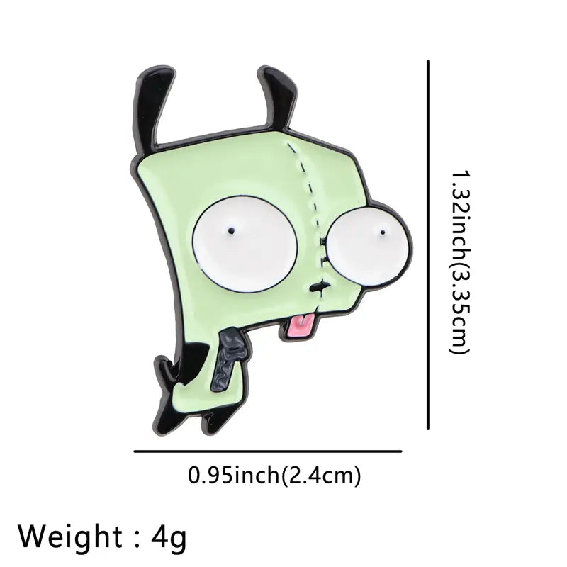 Invader Zim GIR Enamel Pin