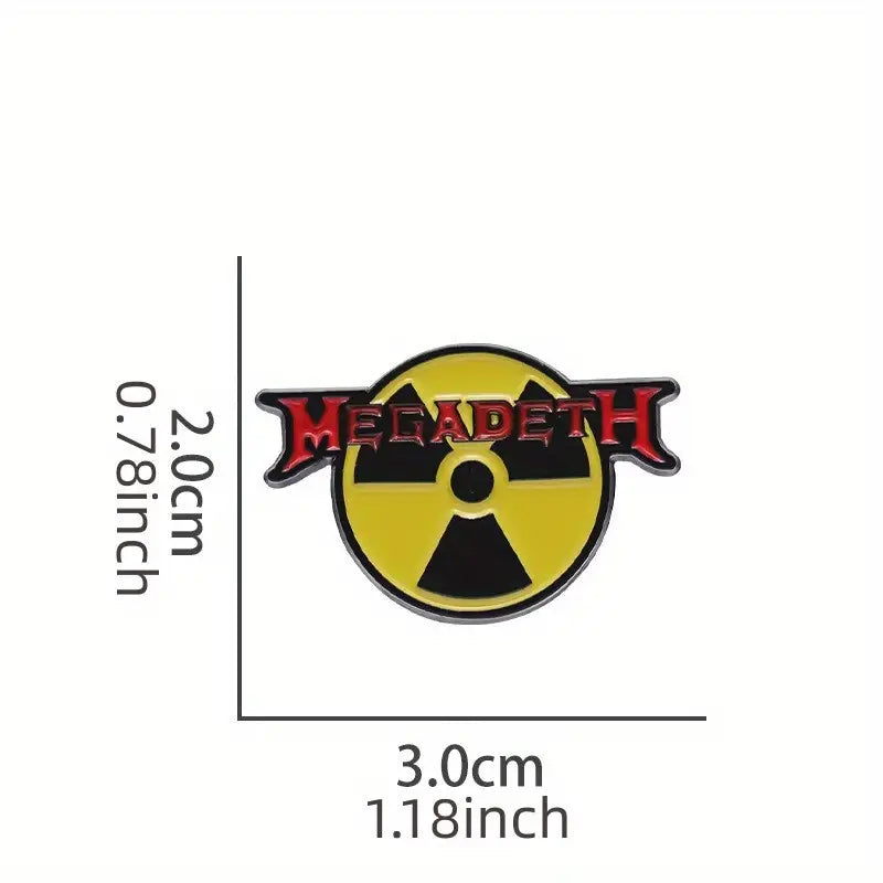 Megadeth Nuclear Radiation Enamel Pin